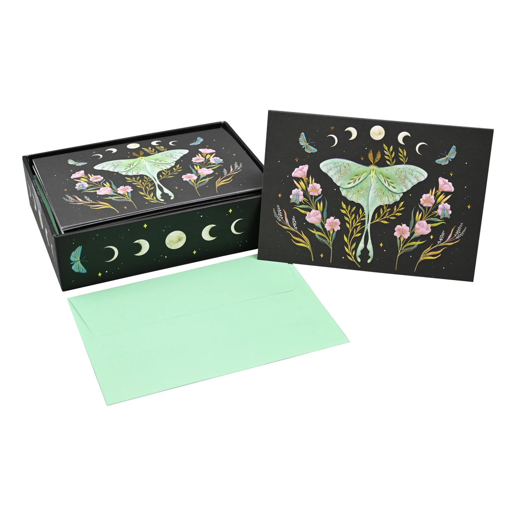 Luna Moth Boxed Cards.