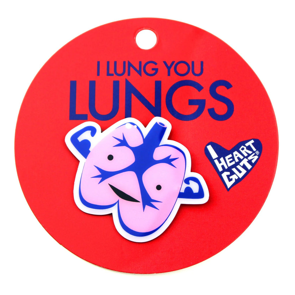 Lung Lapel Pin packaging.