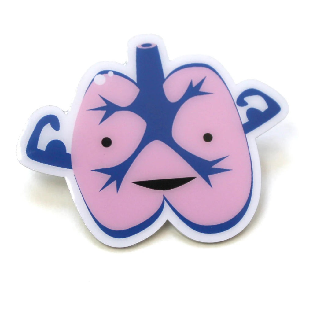 Lung Lapel Pin.