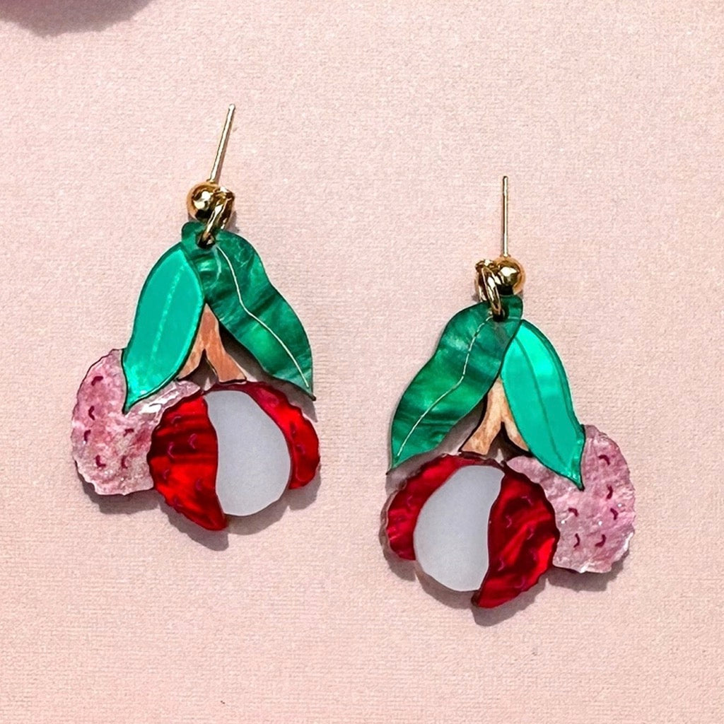 Lychee Dangle Earrings.