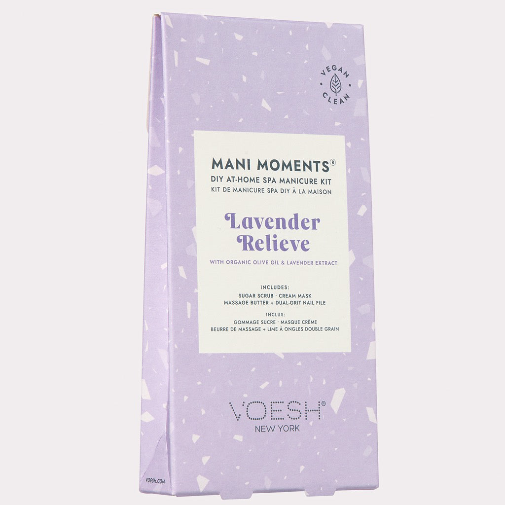 Mani Moments Lavender Relieve packaging.