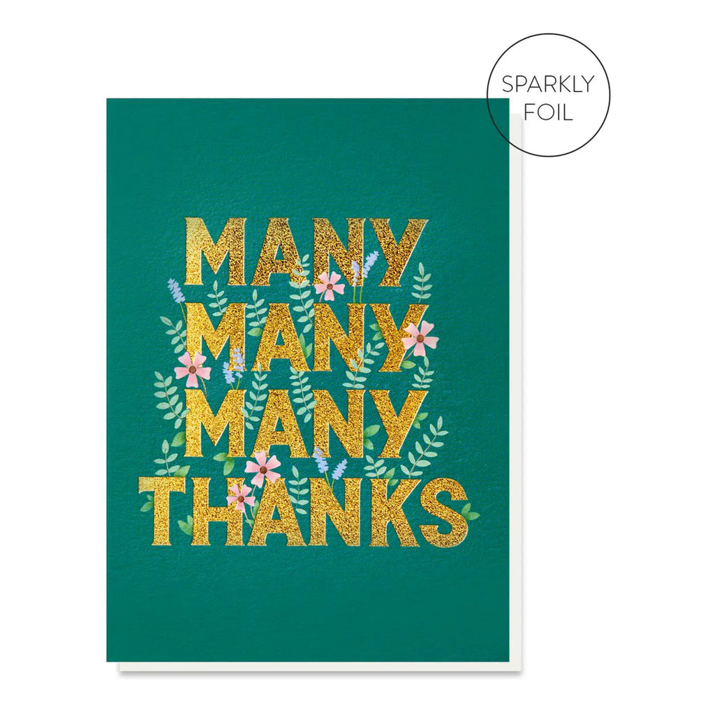 Many Many Many Thanks Card.