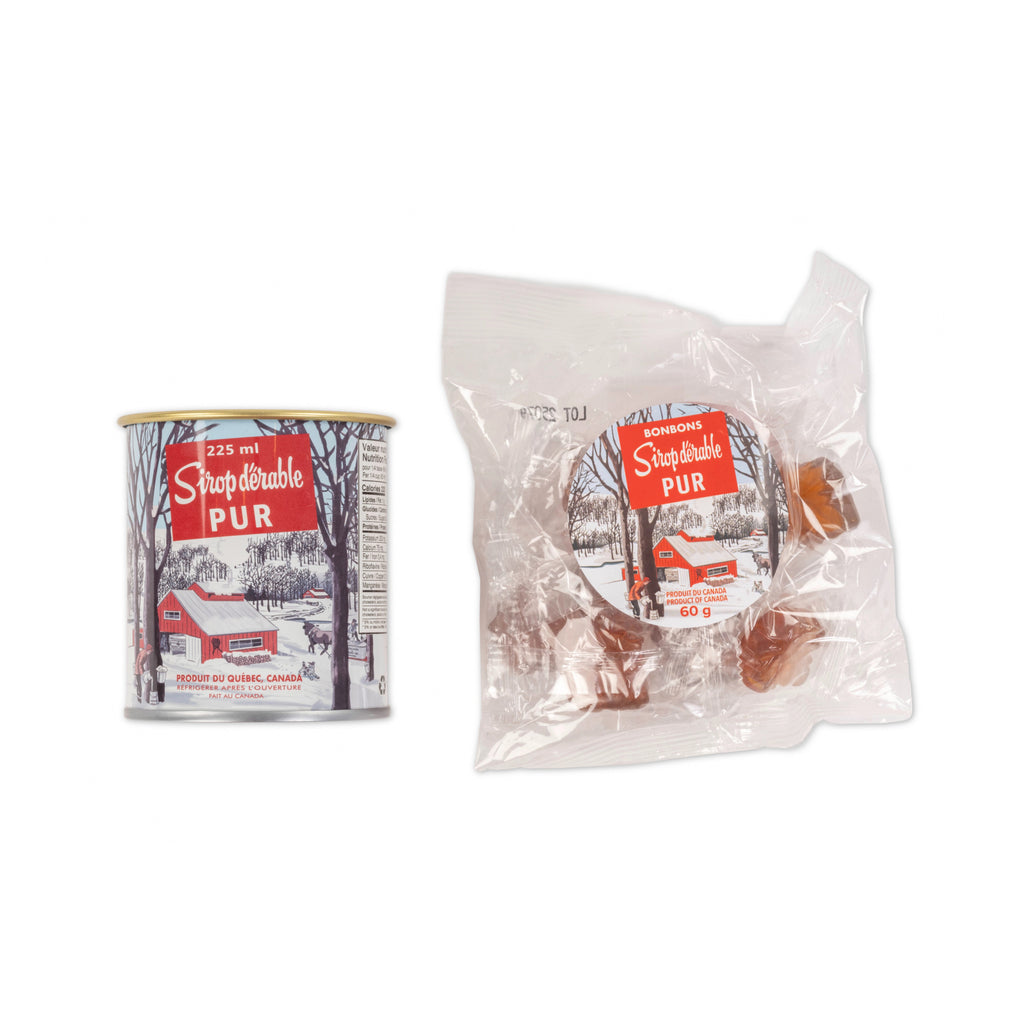 Maple Syrup Candle & Candy Gift Set separate.