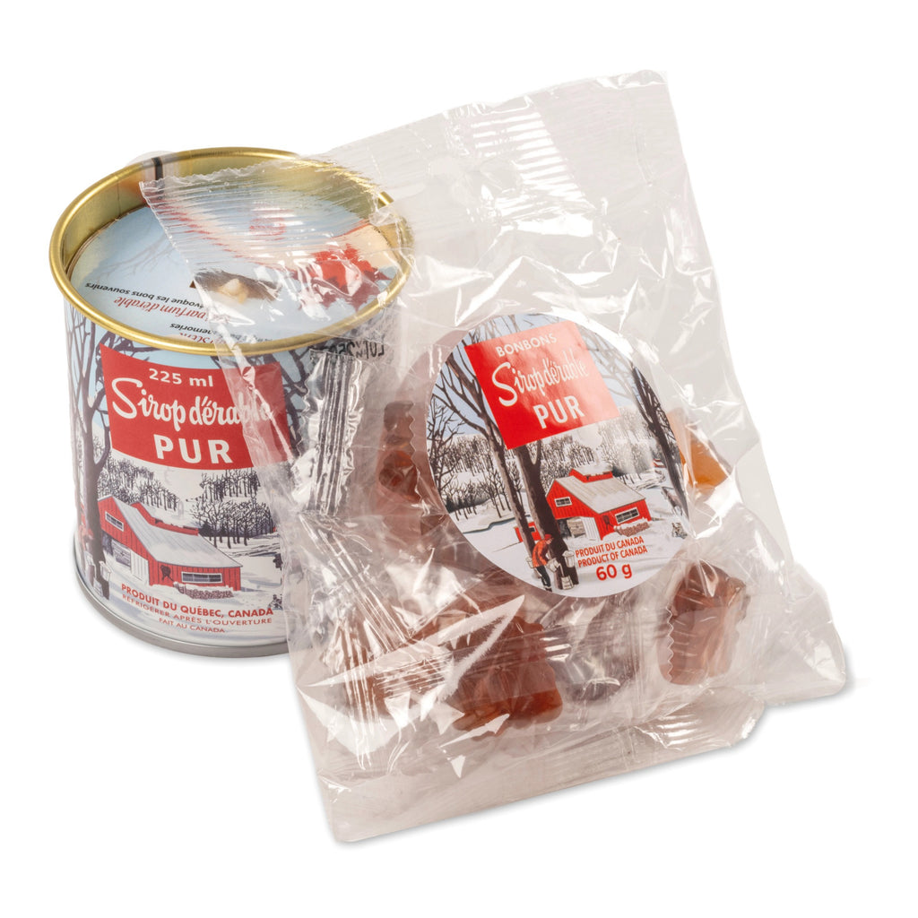 Maple Syrup Candle & Candy Gift Set.