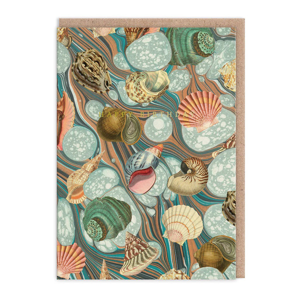 Marble Shell Collection Greeting Card.