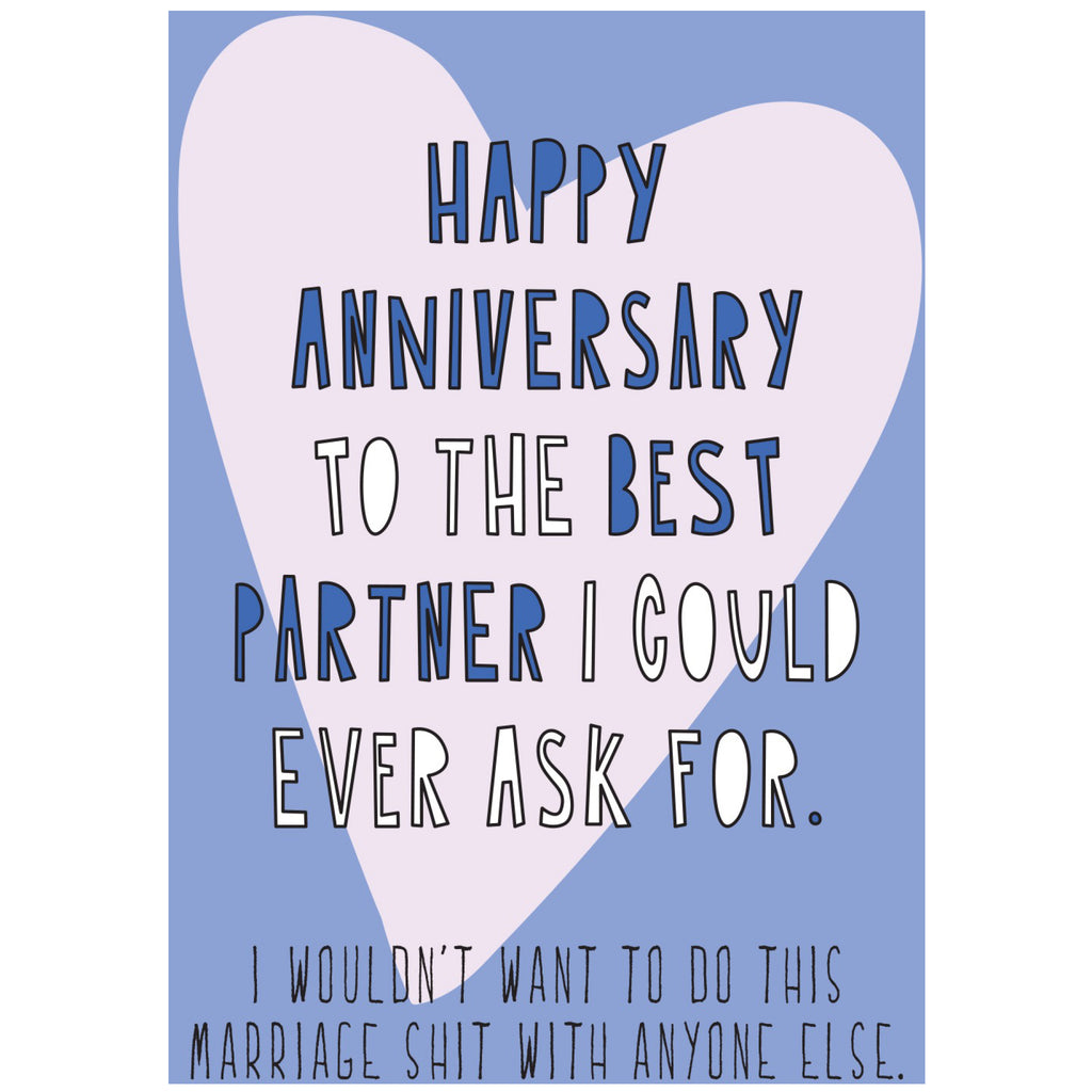 Marriage Shit Anniversary Card.