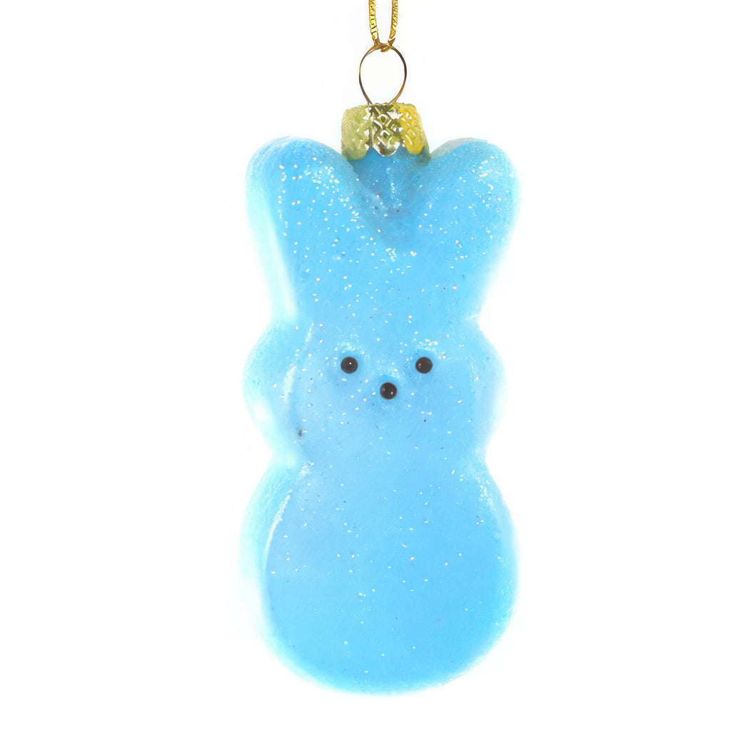 Marshmallow Rabbit Ornament - blue.