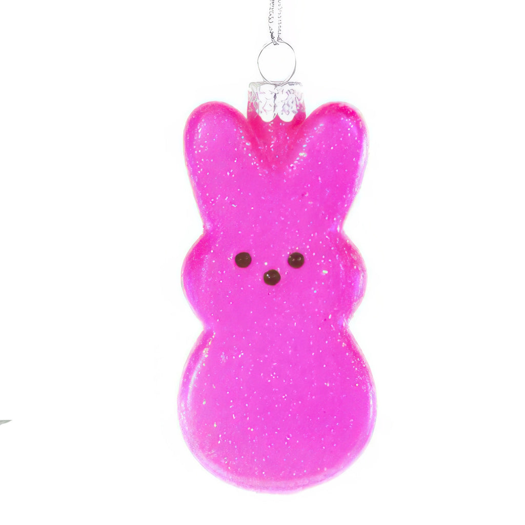 Marshmallow Rabbit Ornament - pink.