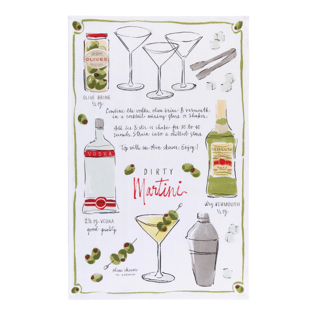 Martini Dishtowel.