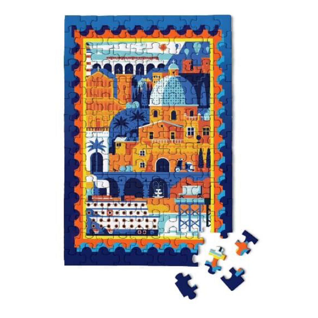 Mediterranean Vacation Mini Jigsaw Puzzle.