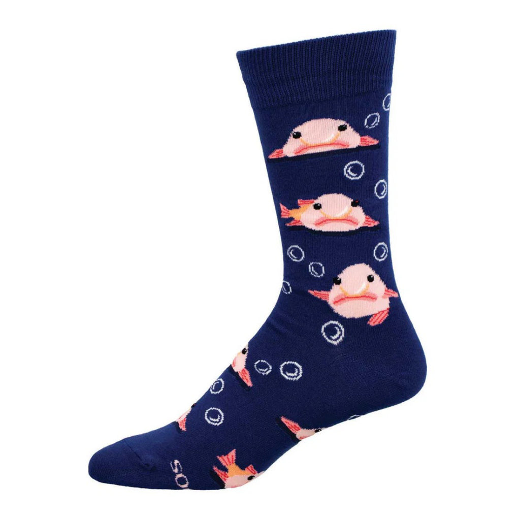 Men's Blobfish Socks Navy.