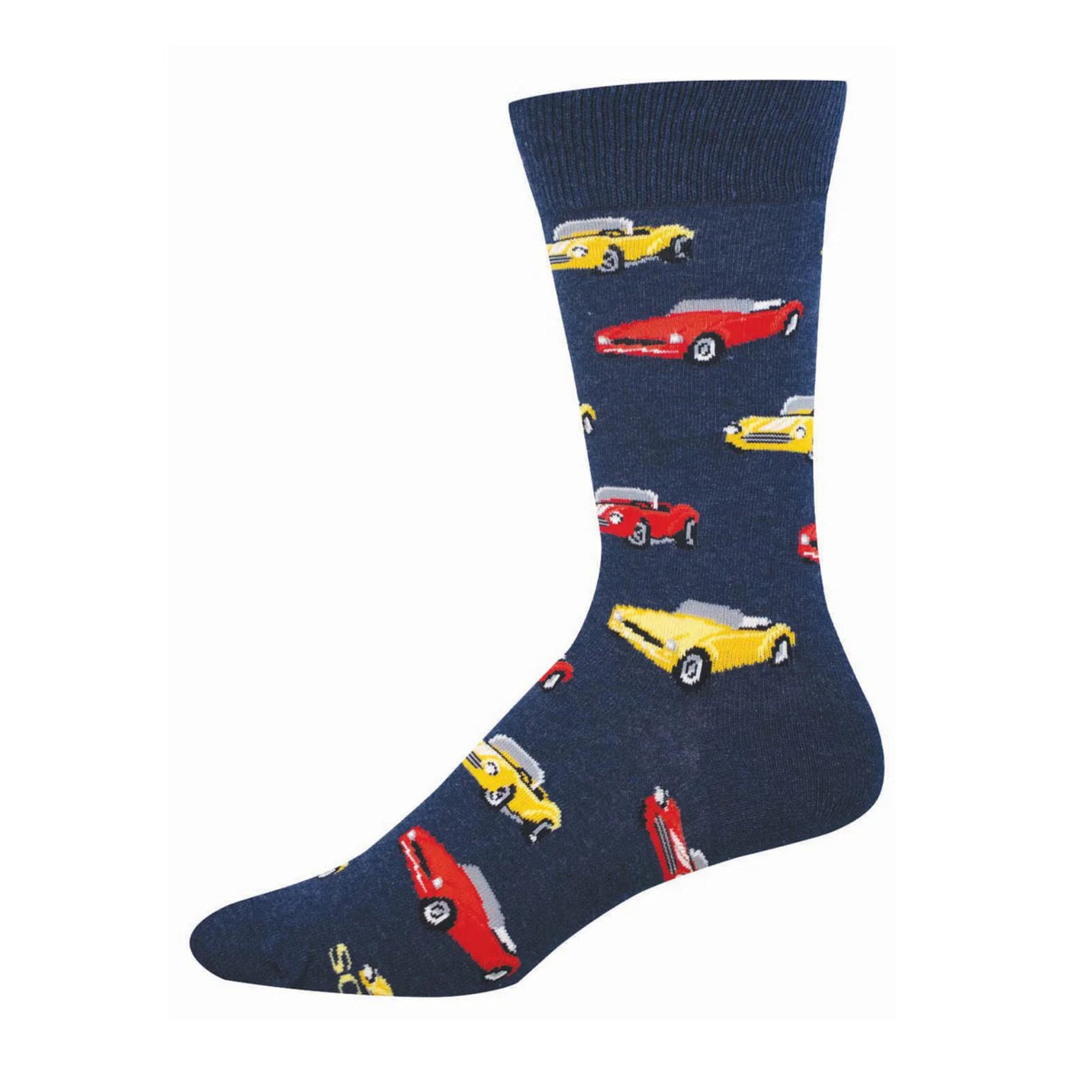 Men's Classic Cars Socks Navy Heather | SockSmith – Outer Layer