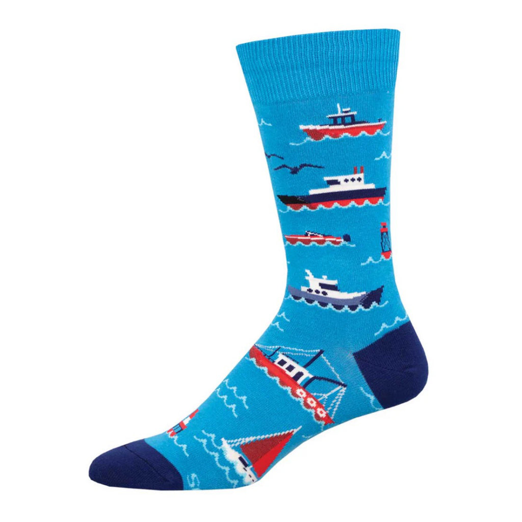 Men's Don't Rock The Boat Socks Blue.