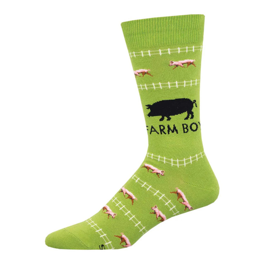 Men's Farm Boy Socks Green.