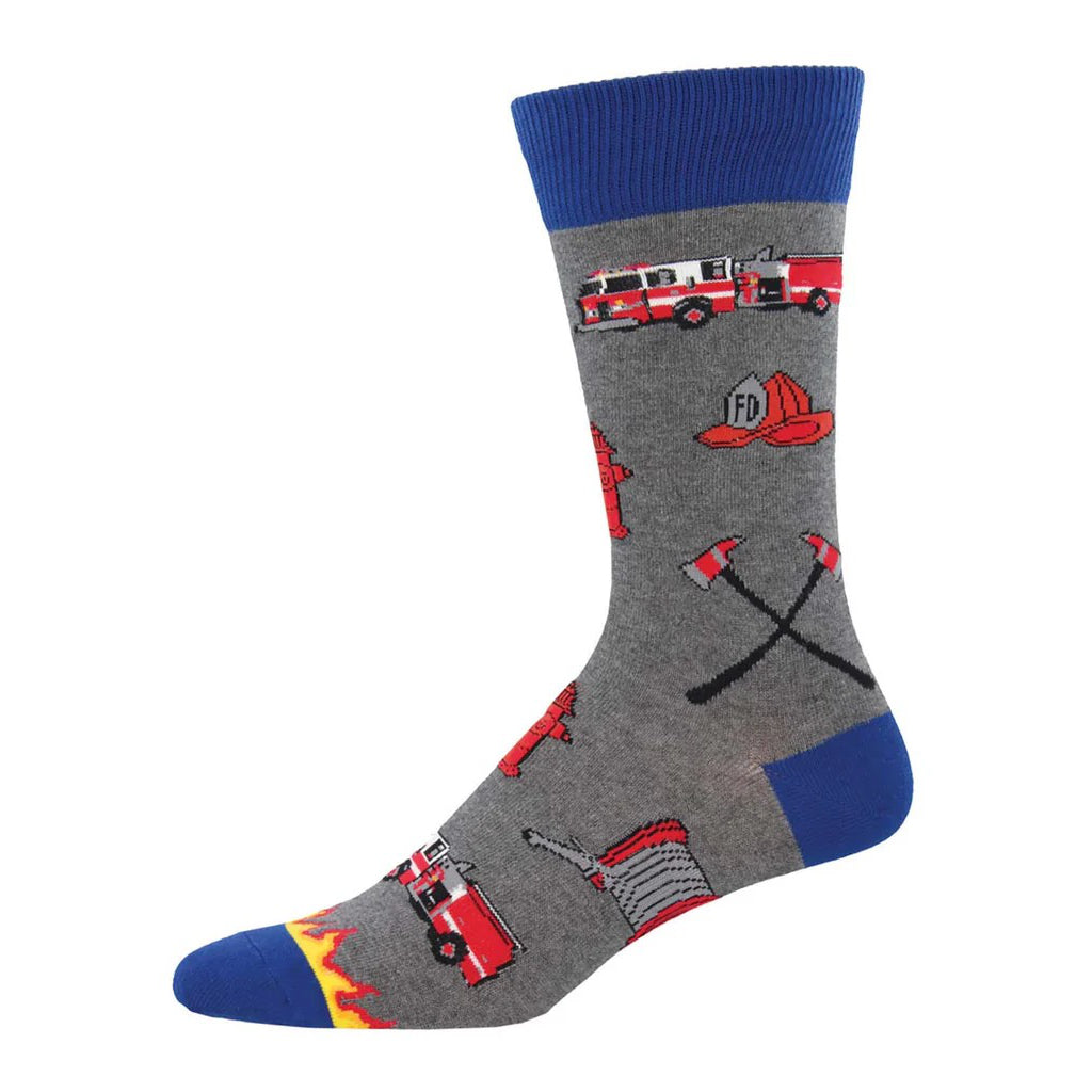 Men's Firefighter Socks Heather Gray.