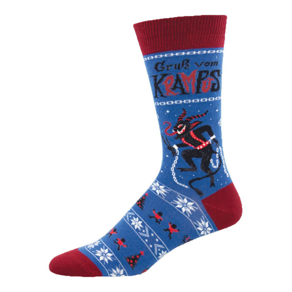 Men's Krampus Socks Blue.