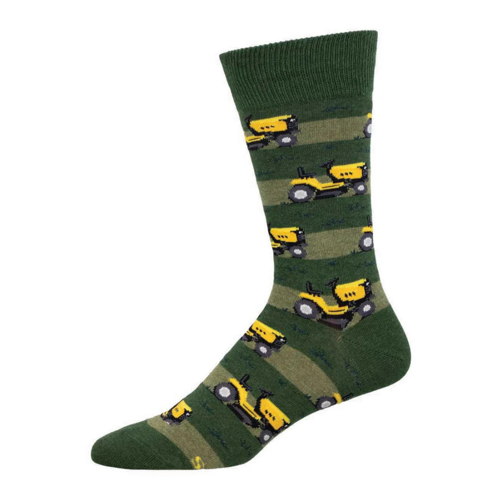 Men's Lawn Mower Socks Green Heather.