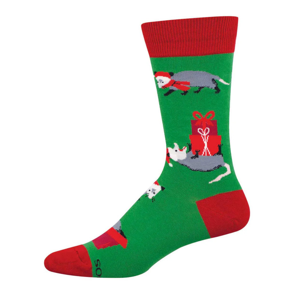 Men's Possusaum Presents Socks Green.