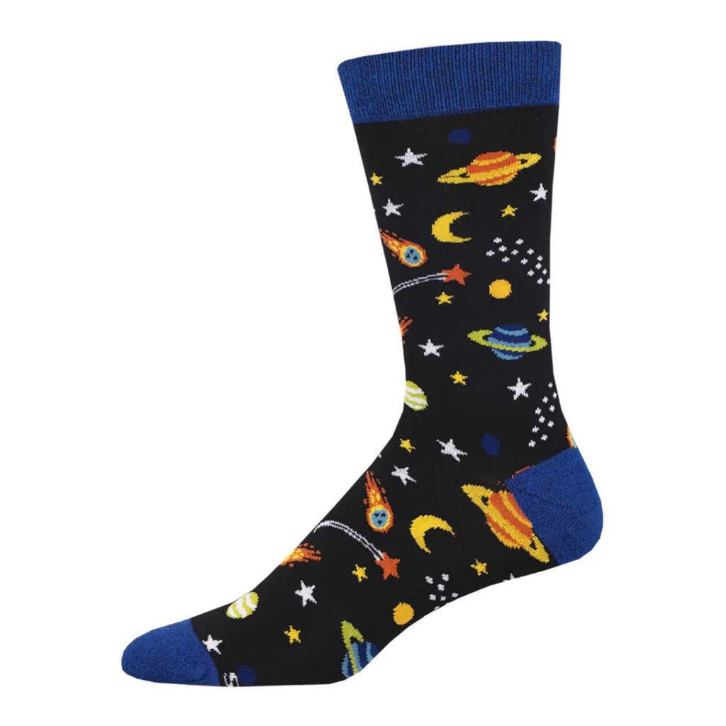 Men's Reach For The Stars Socks Black.