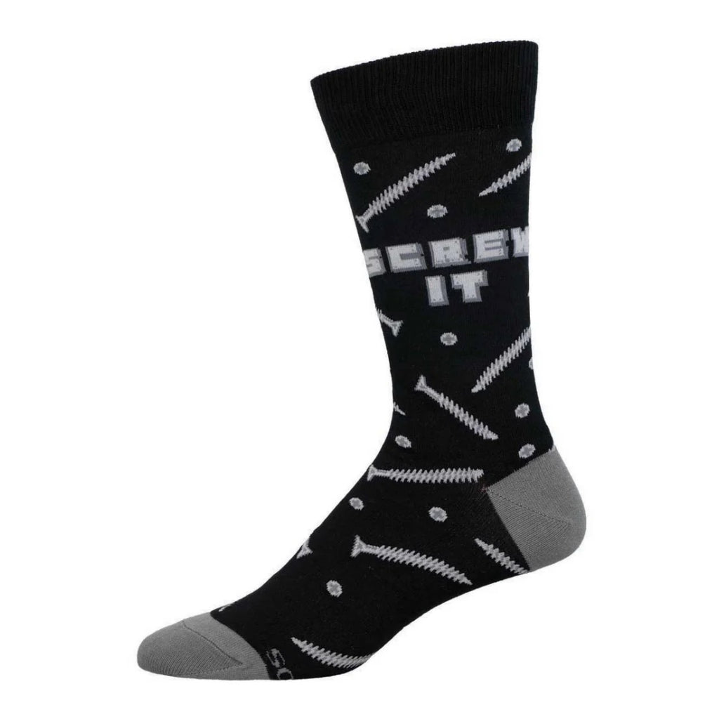 Men's Screw It! Socks Black.