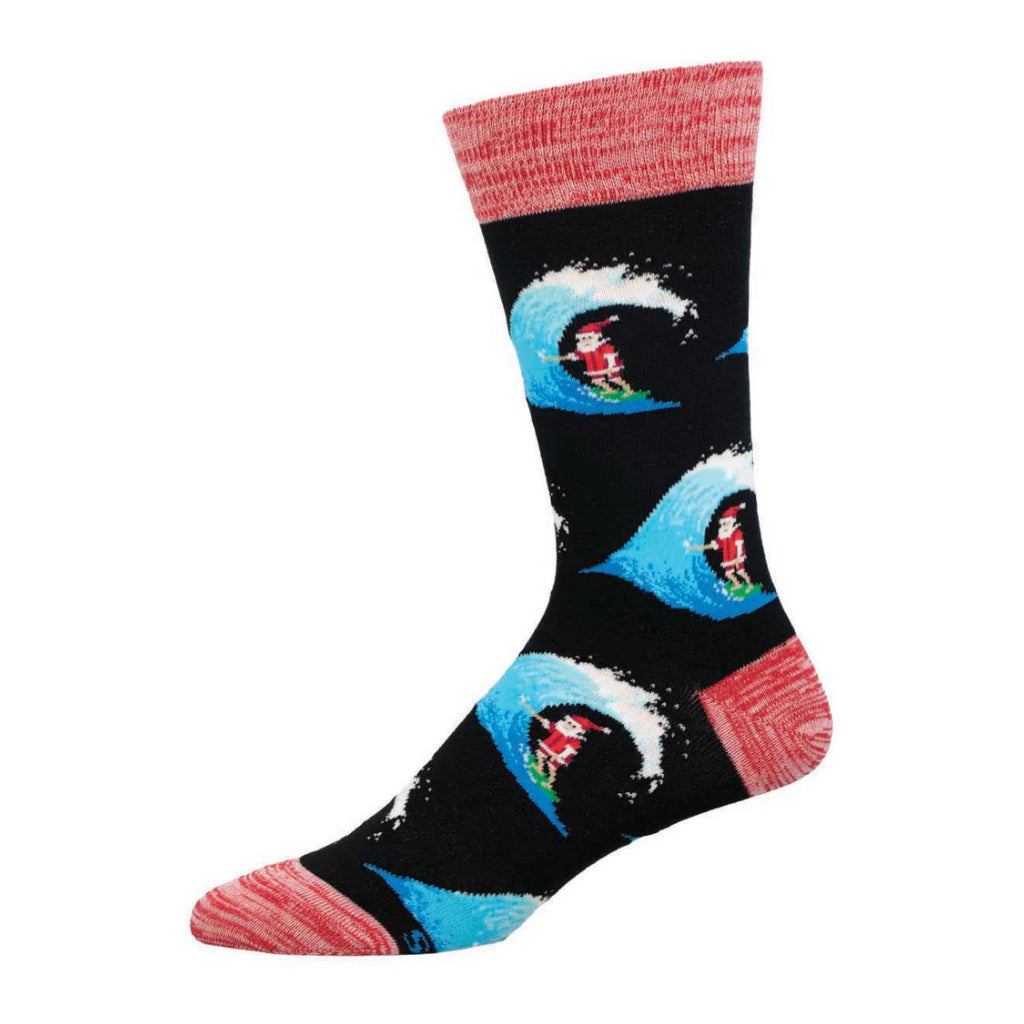 Men's Short Board Santa Socks.