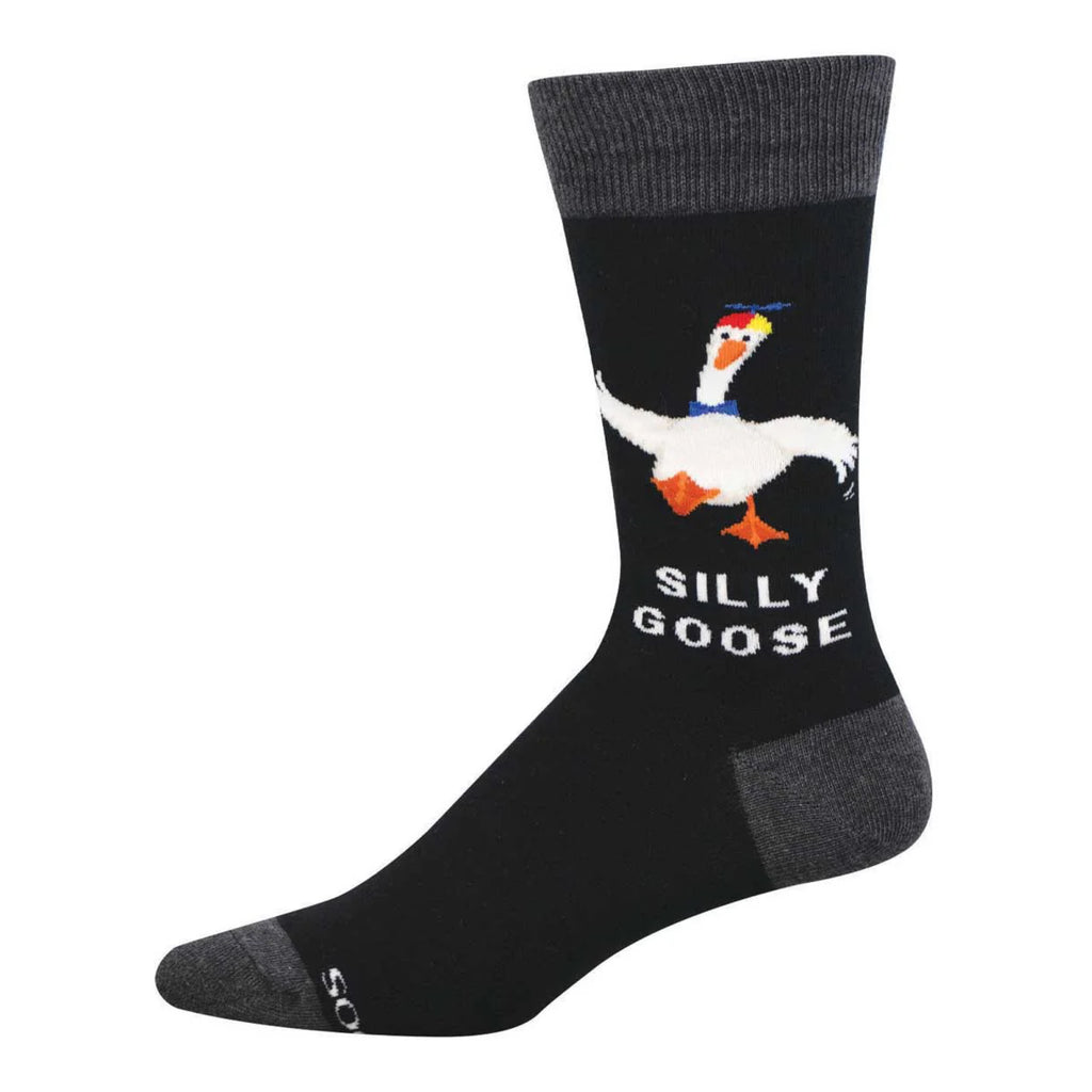 Men's Silly Goose Socks Black.