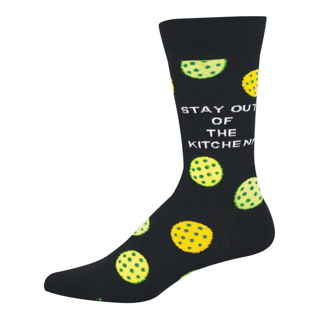 Men's Stay Out Of The Kitchen Socks Black.