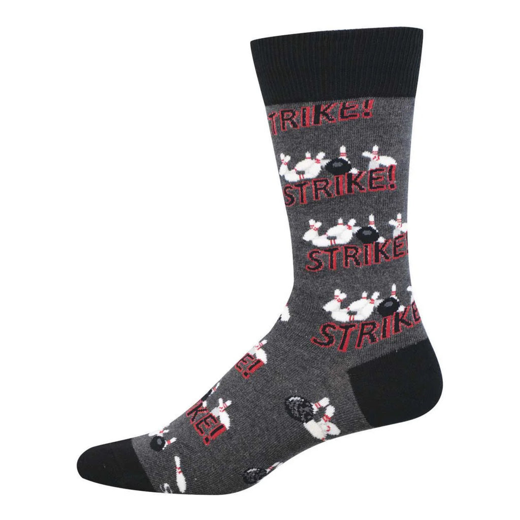 Men's Strike! Socks Charcoal Heather.