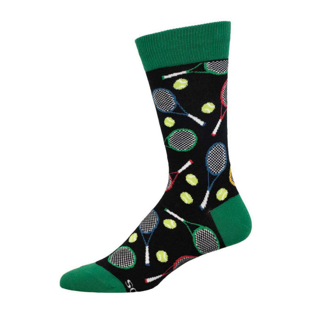 Men's Time For Tennis Socks Black.