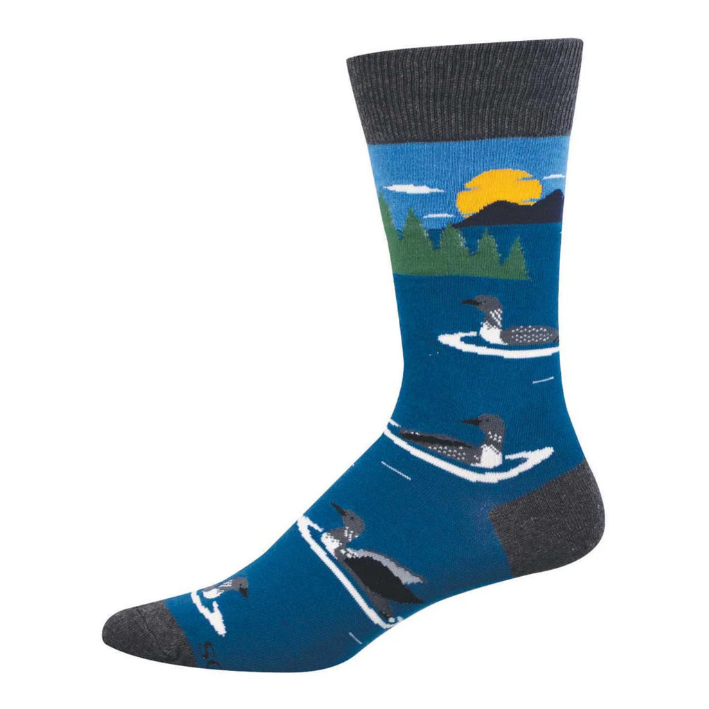 Men's What A Loon! Socks Blue.