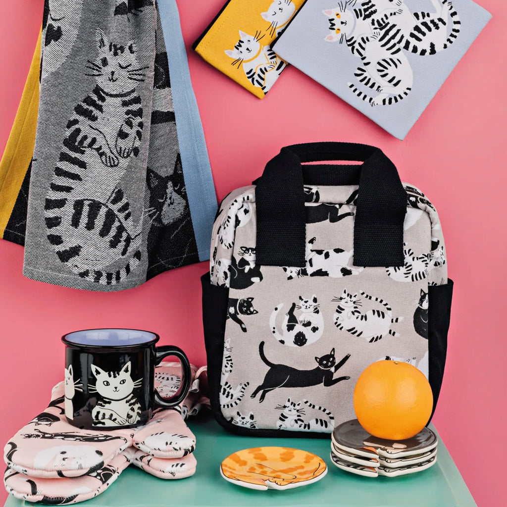 Meow & Furever Weekday Lunch Tote on table.