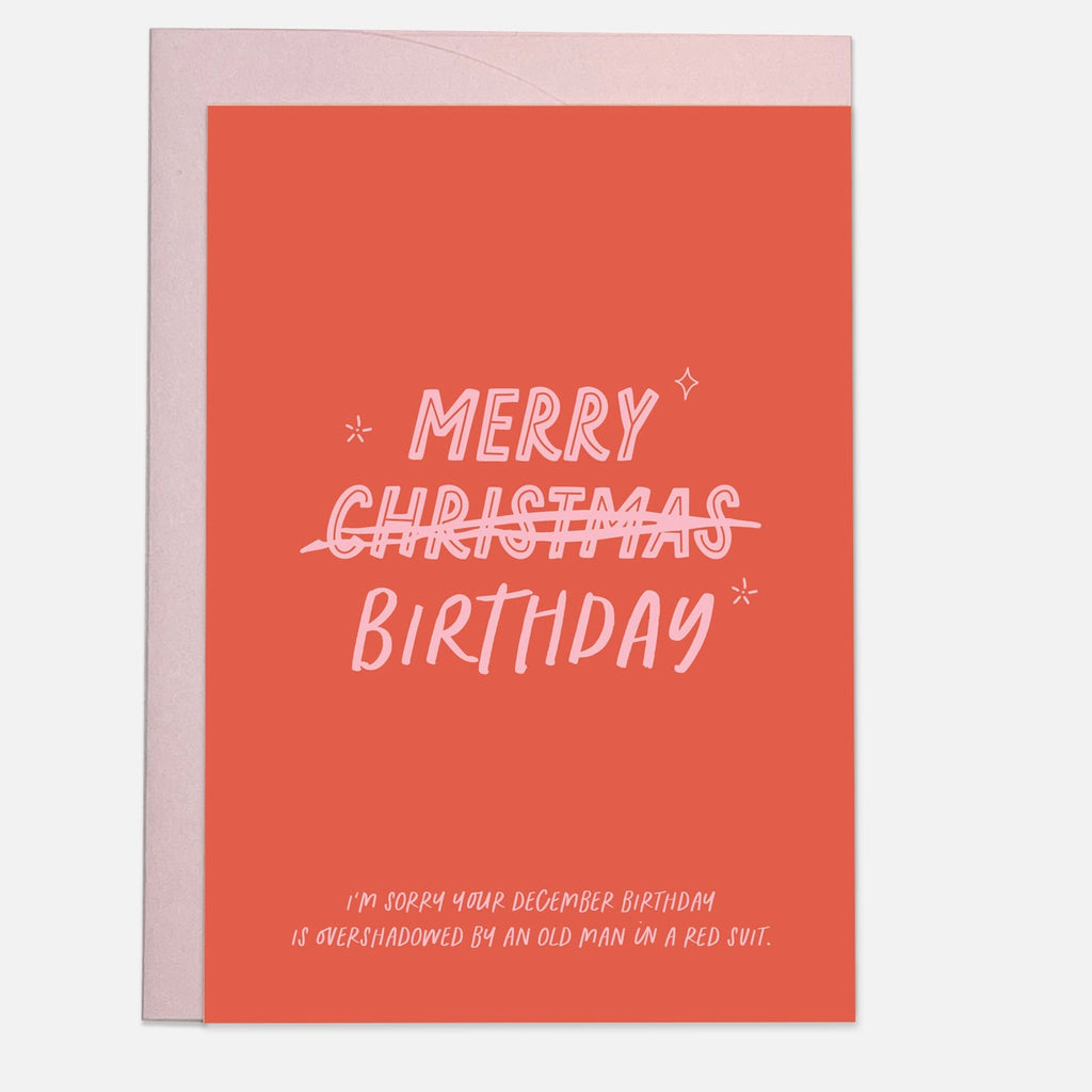 Merry Birthday Card.