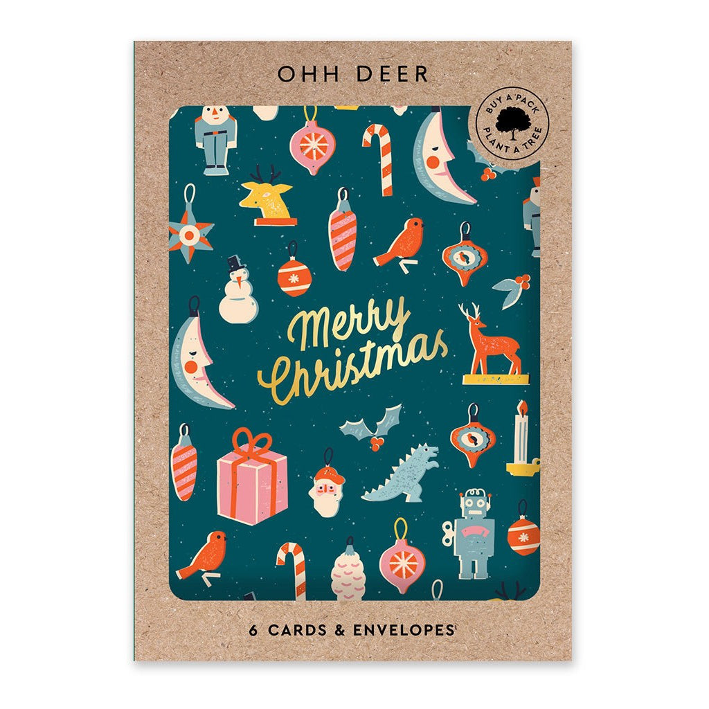 Merry Christmas Icons Card Set packaging.