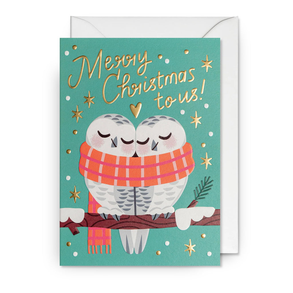 Merry Christmas To Us Owls Card.