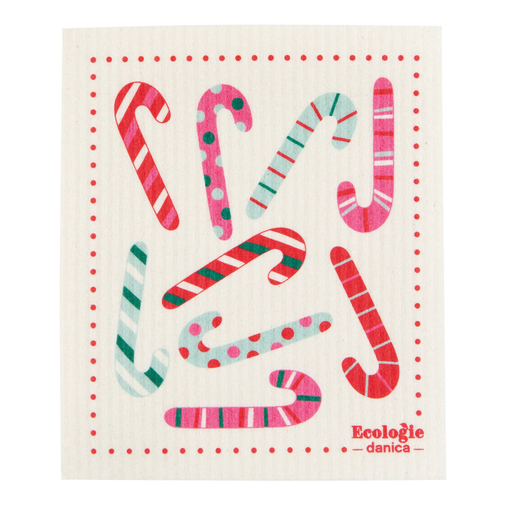 Merry Mints Christmas Swedish Dishcloth.