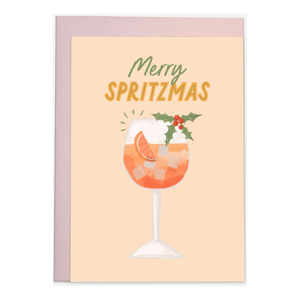 Merry Spritzmas Christmas Card.