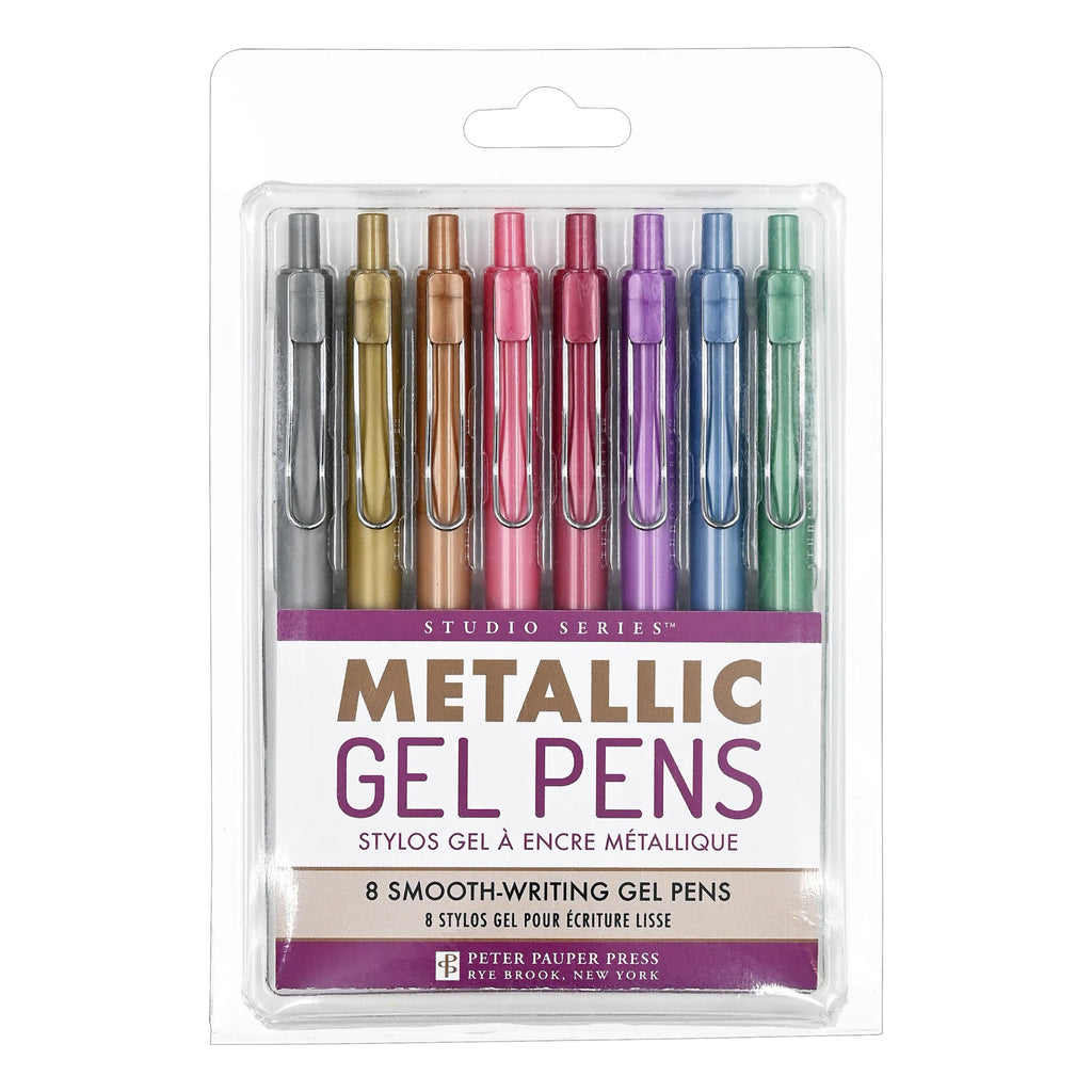 Metallic Gel Pens packaging.