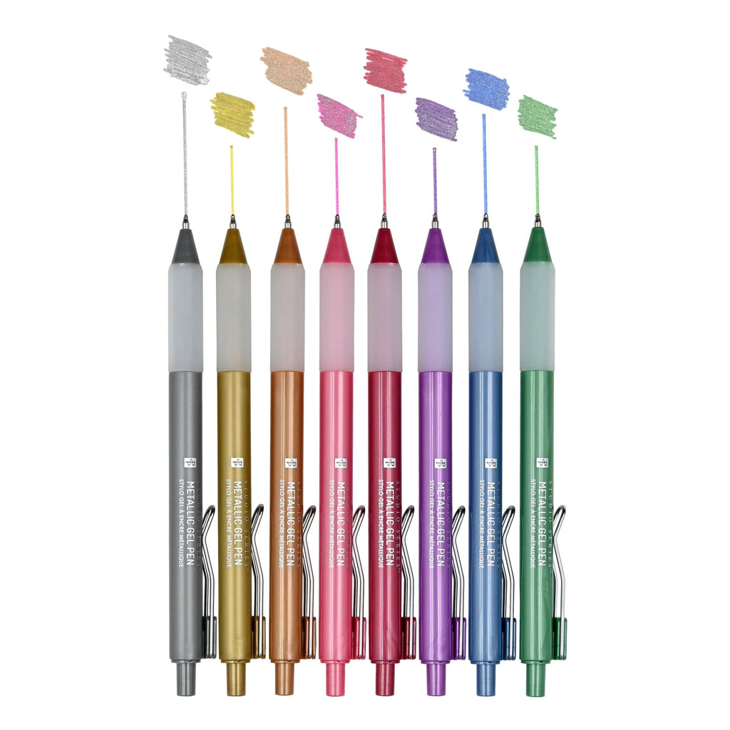 Metallic Gel Pens sample writin g.