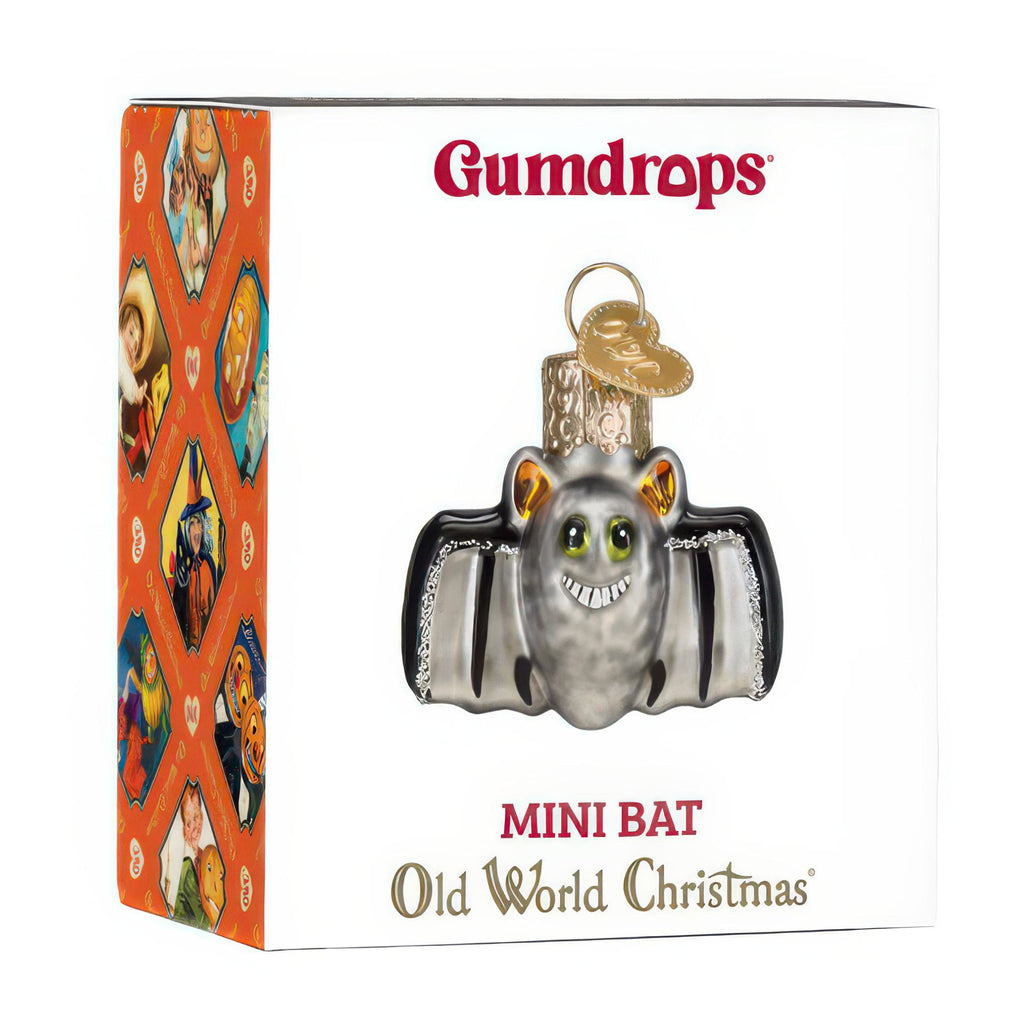 Mini Bat Ornament packaging.