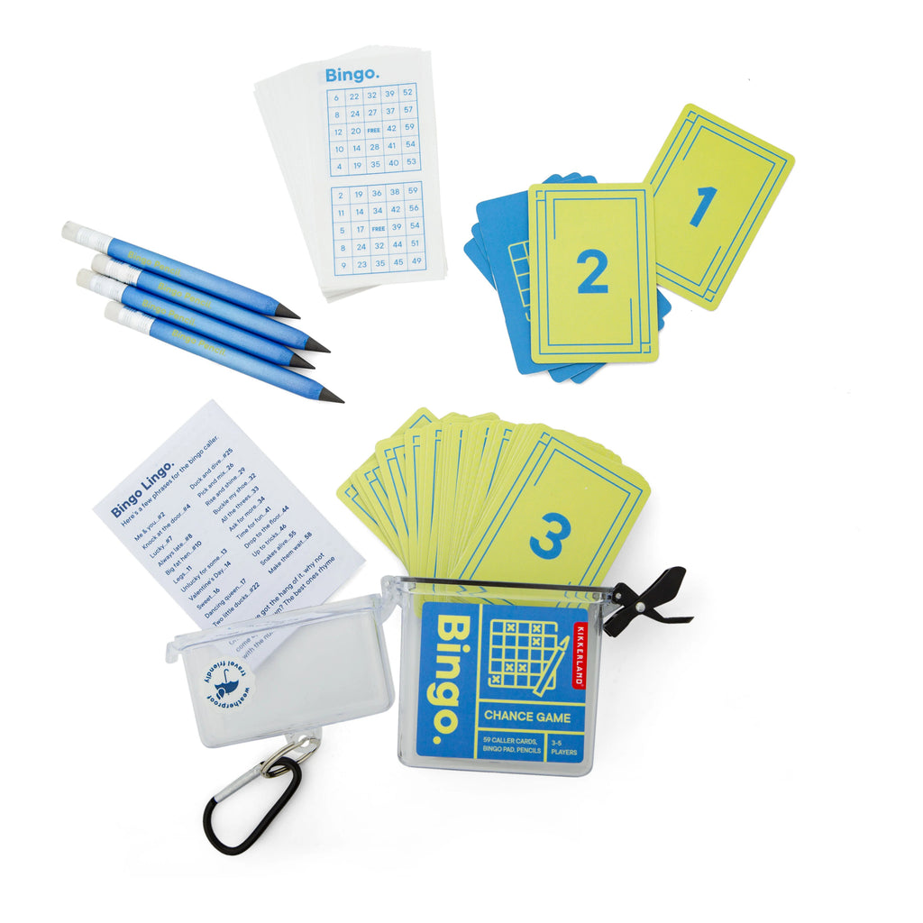 Mini Bingo Travel Game.