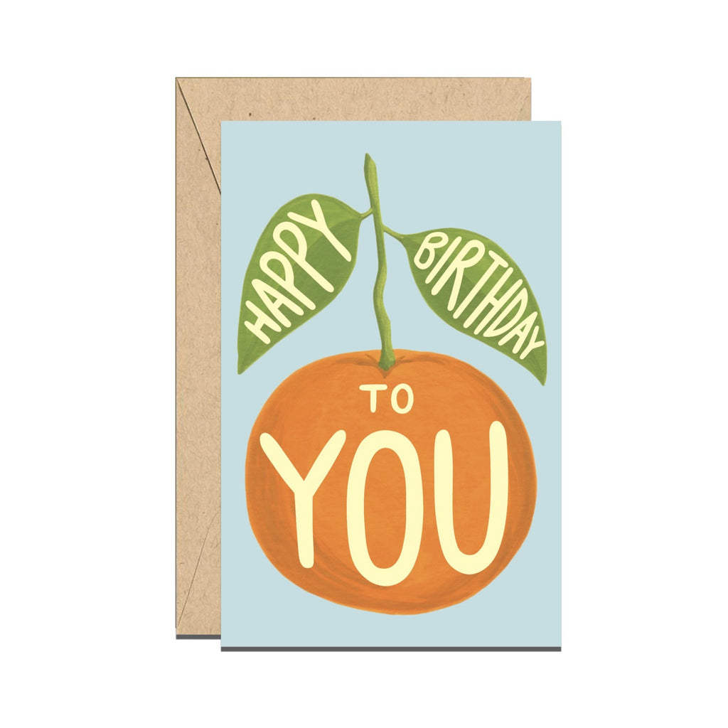 Mini Clementine Birthday Enclosure Card.