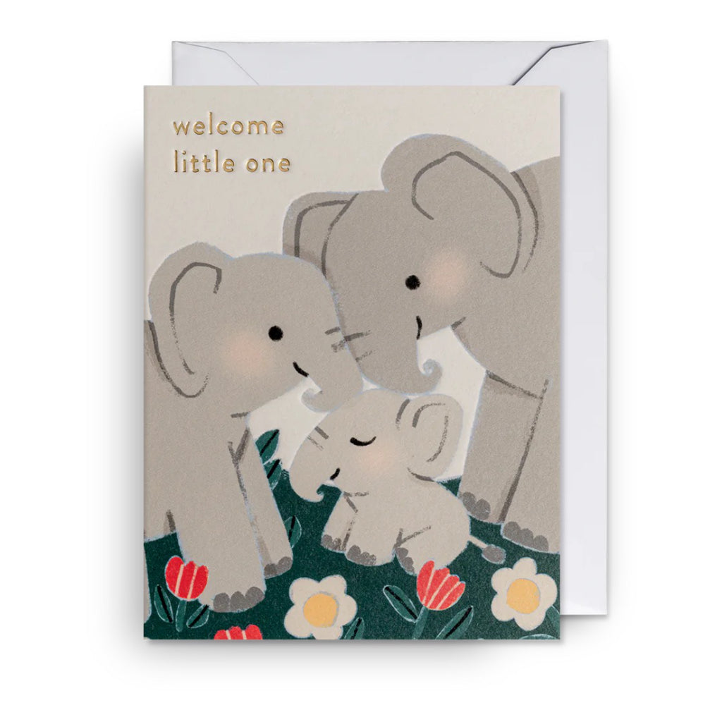 Mini Elephant Baby Card.