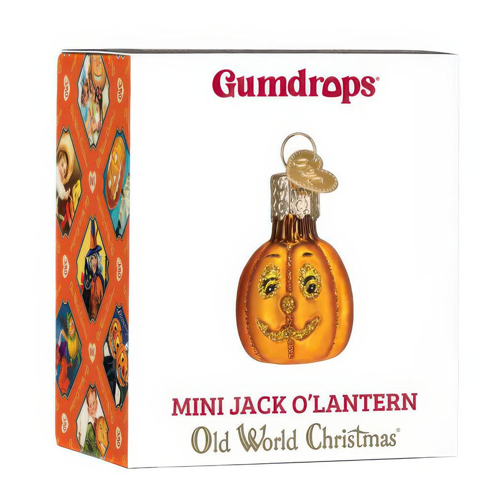 Mini Jack O'Lantern Ornament packaging.