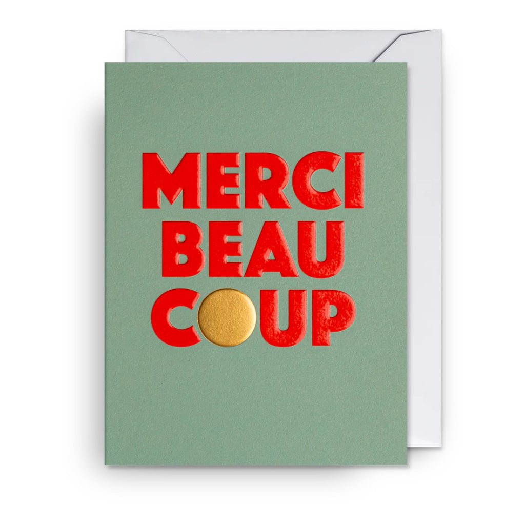 Mini Merci Beaucoup Card.