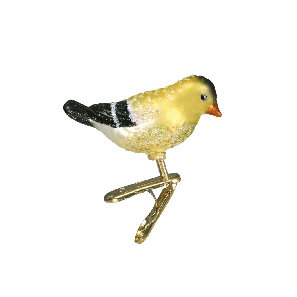 Mini Songbird Ornament Goldfinch.