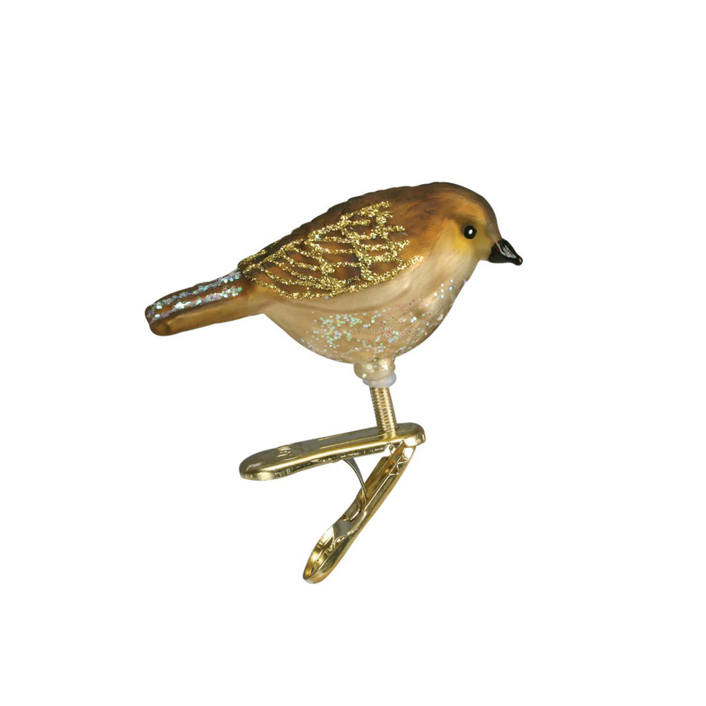 Mini Songbird Ornament Sparrow.