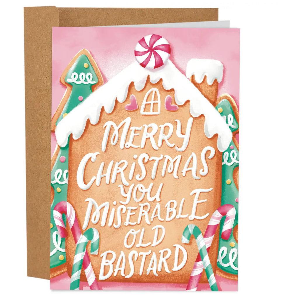 Miserable Old Bastard Christmas Card.