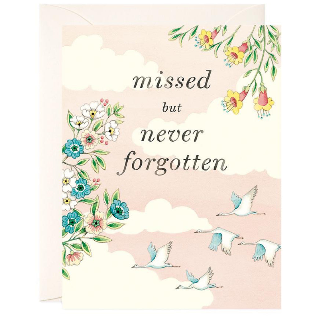 Missed But Never Forgotten Sympathy Card.