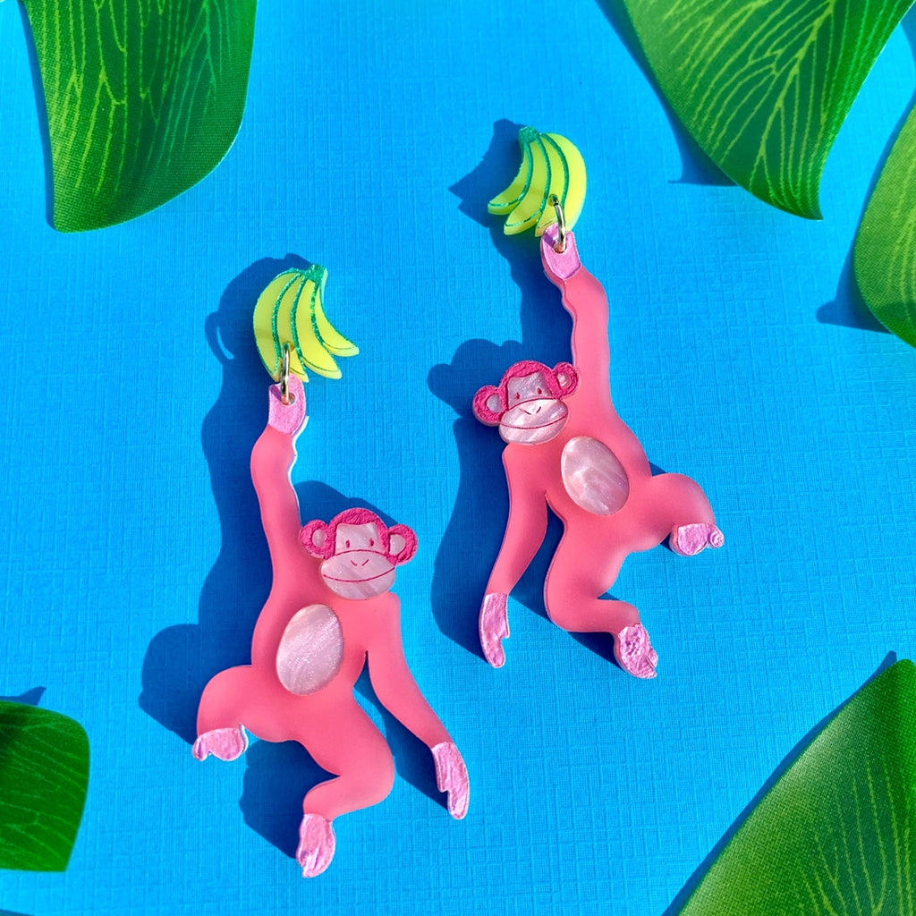 Monkey Business Earrings.