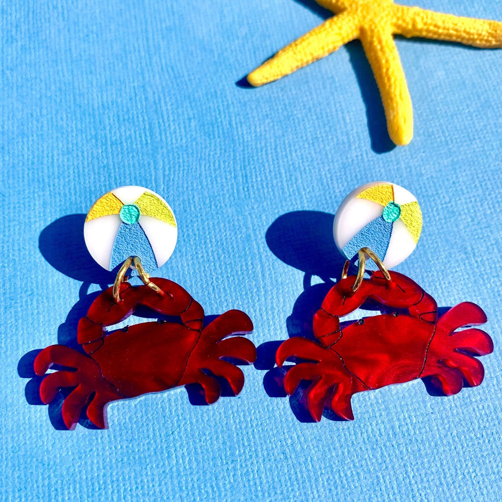 Mr. Crab Earrings.